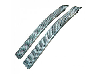 Set gebogen oprijplaten - ALU - 1000 kg (200x26 cm)