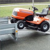 Set  gebogen oprijplaten - aluminium - 1000 kg (200x26 cm)