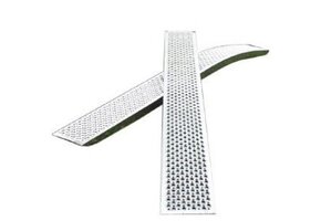 Set gebogen oprijplaten - ALU - 1000 kg (250x26 cm)