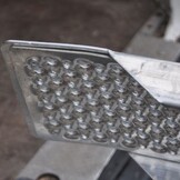 Set gebogen oprijplaten - aluminium - 1000 kg (250x26 cm)