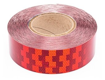 Tape - 50 meter - rood - harde ondergrond