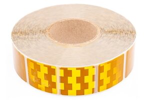 Tape - per meter - geel - zachte ondergrond