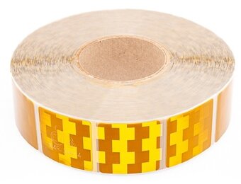 Tape - per meter - geel - zachte ondergrond