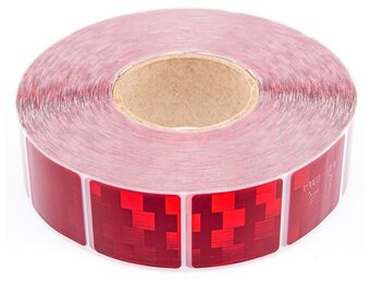 Tape - per meter - rood - zachte ondergrond