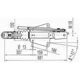 Oplooprem 161S (1600kg) V-dissel