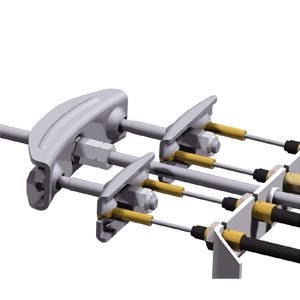 Remgarnituur Tandemas M10 2 mtr lengte draadeind compleet