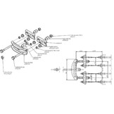 Remgarnituur Tandemas M10 2 mtr lengte draadeind compleet