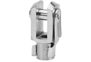 Gaffel met borgclip M8 x 16