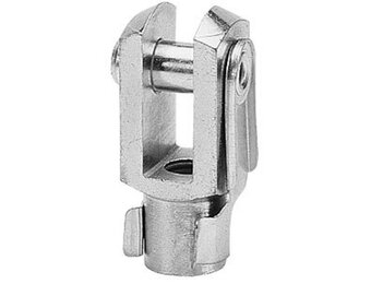 Gaffel met borgclip M8 x 16