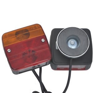 Verlichtingsset op magneten met 7,5 meter hoofdkabel - ideaal voor bootrailers