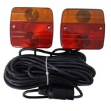 Verlichtingsset op magneten met 12 meter hoofdkabel - ideaal voor bootrailers