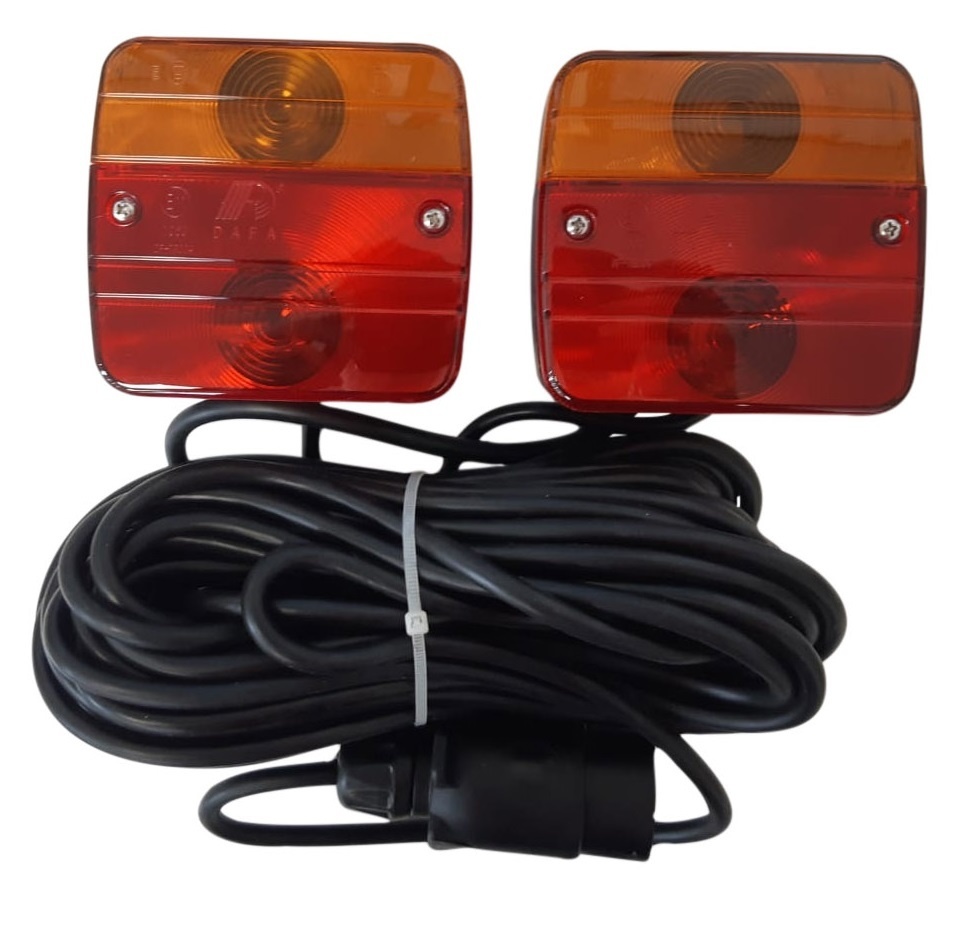 Verlichtingsset op magneten met 12 meter hoofdkabel - ideaal voor bootrailers