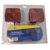 Verlichtingsset op magneten met 12 meter hoofdkabel - ideaal voor bootrailers