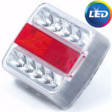 LED achterlicht klein formaat links 100x100x35 mm