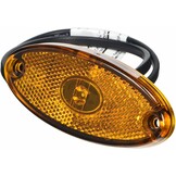 Aspock Flatpoint 2 - oranje/gele markeringslamp - connector aansluiting - LED