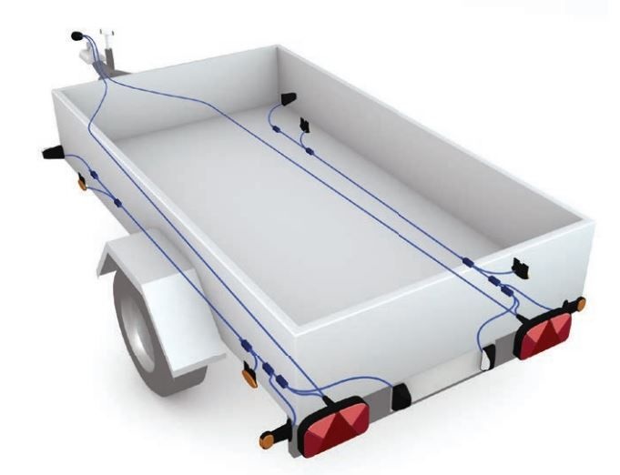 Aspock Flexipoint wit met 50 cm DC-kabel