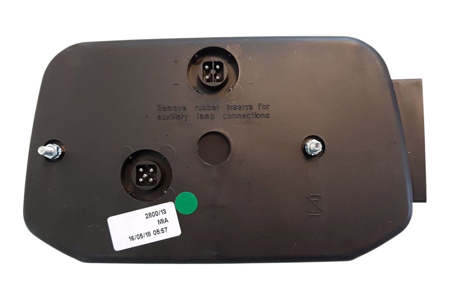 Radex 2800 Rechts 240x145x60 mm voorzien van connector aansluiting