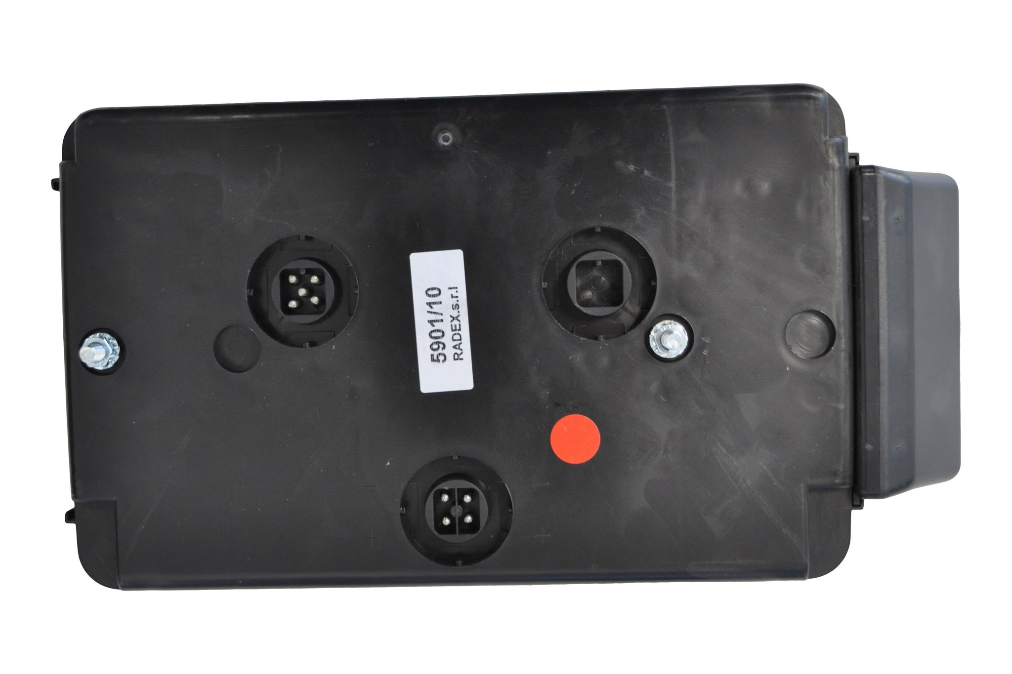 Radex 5901 Links 250x140x60 mm - horizontale montage - voorzien van 5 polige connector aansluiting