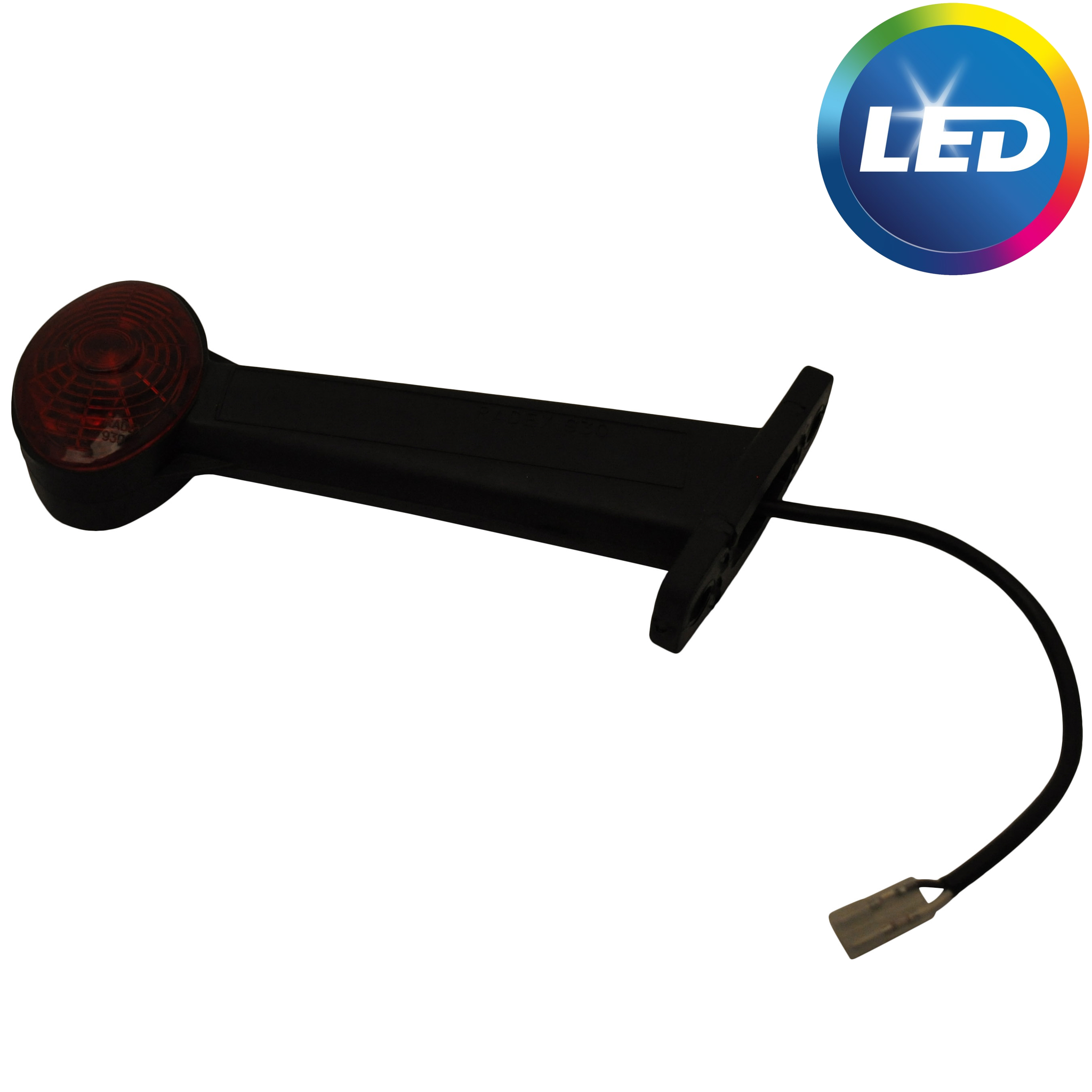 LED Markeringslicht rood/wit  PN 930 met 20 cm kabel