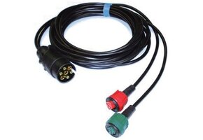 7 meter - 7 polig - 2x 5P - Radex