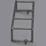 Beschermrek achterlicht staal 230x110x80 mm