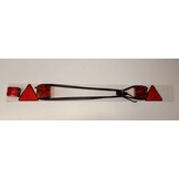 Complete verlichtingsbalk voor aanhanger met 6 meter kabel (breedte 1,37 meter)