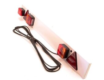 Lichtbalk 122 cm - 7 polig - 9 meter