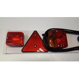 Complete lichtbalk voor aanhanger met 9 meter kabel - 122 cm - 7 polig