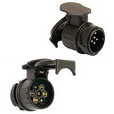 Verloopstekker /adapter premium kwaliteit: Auto 13 polig - Aanhanger 7 polig