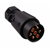 Stekker 7 polige vlakstekker van kunststof