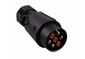 Stekker 7 polige vlakstekker van kunststof