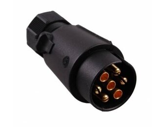 Stekker 7 polige vlakstekker van kunststof