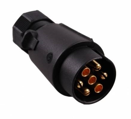 Stekker 7 polige vlakstekker van kunststof