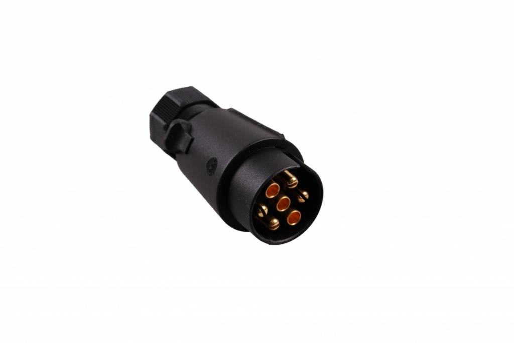 Stekker 7 polige vlakstekker van kunststof