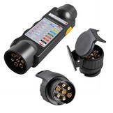 Stekker Tester 7 polig 12 Volt met 2 adapters