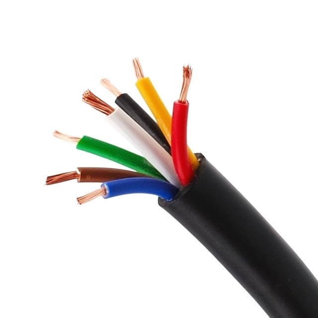 Kabel 7-aderig (1,00 mm²) - per meter - geschikt voor aanhangers, caravans, vouwwagens en soorgelijken