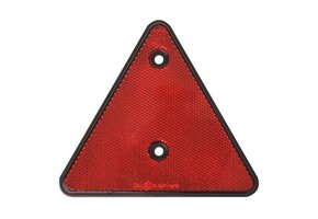 Rode driehoek reflector