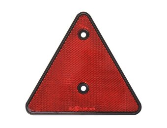 Rode driehoek reflector