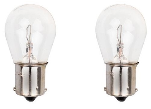Set van 2 lampjes, Bol Bajonet 15D 12V 21W