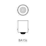Set van 2 lampjes Oranje , Bol Bajonet 12V 21/W ( Oranje knipperlicht)