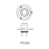Autolamp 12V 55W PX26d H7 in doosje