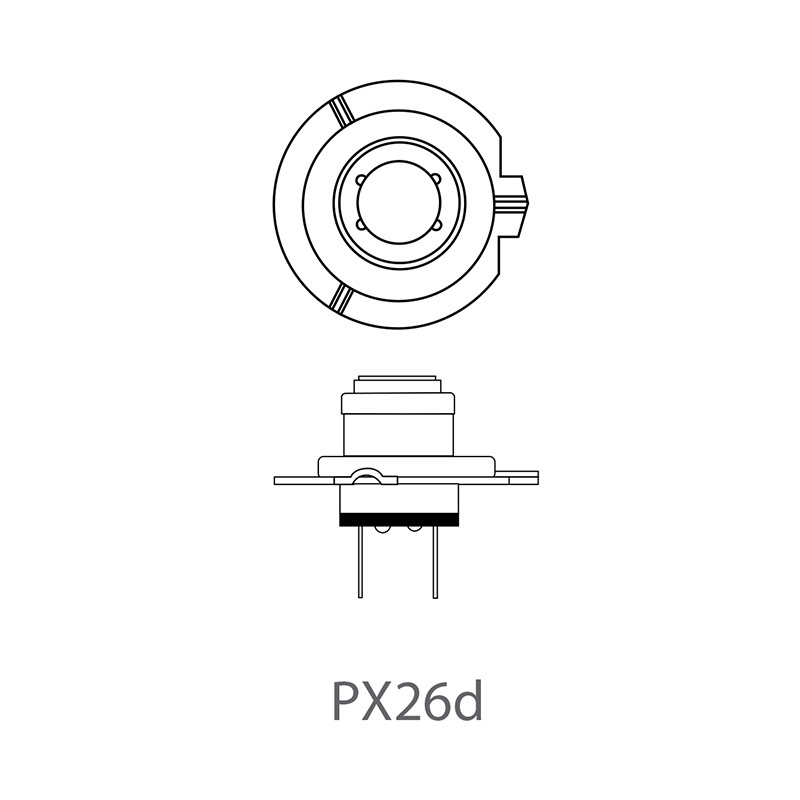 Autolamp 12V 55W PX26d H7 in doosje