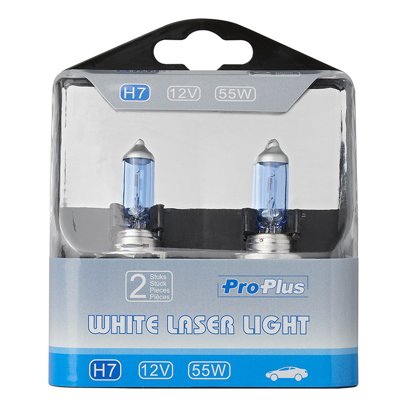 White Laser Light H7 autolamp 12V 55W (2 stuks) in Box