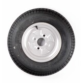 Compleet 10 inch wiel - 145/80R10(145R10) band + velg - opel steek: 4x100 - 375 kg - 4PR - 60 mm naafdiameter