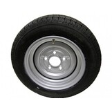 Compleet 12 inch wiel - 155/70R12C band + velg - mercedes steek: 5x112 - 900 kg - 67 mm naafdiameter