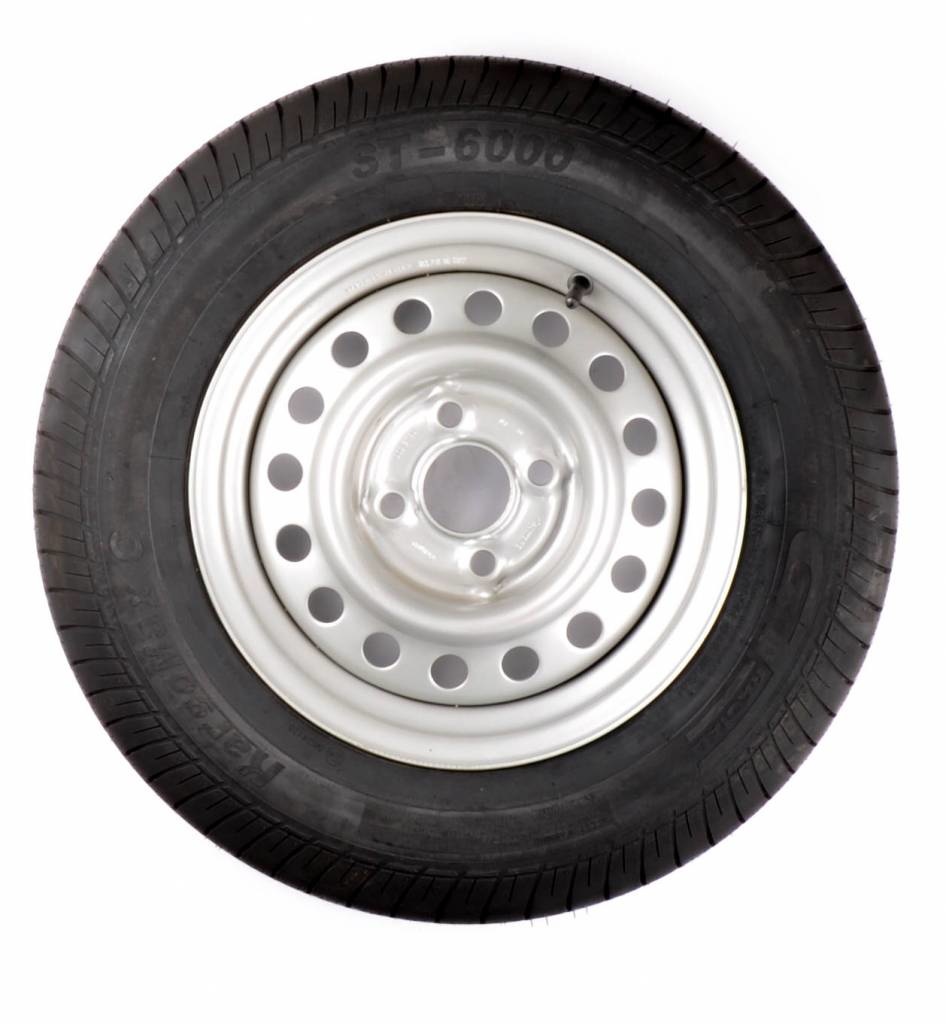 Compleet wiel 155R13 band + velg (steek 4x100) 615 kg Naafdiameter 57 mm