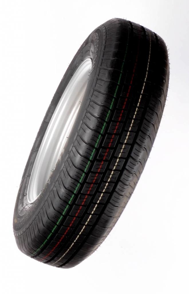 Compleet wiel 165R13C  band + velg  (steek 5x112) 710kg Naafdiameter 67 mm