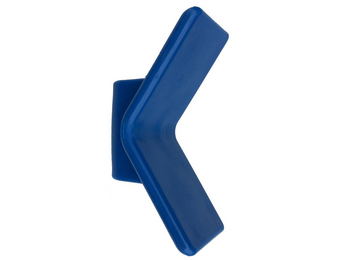 Vangmuil Blauw PE ( Streeploos) 72x22 mm