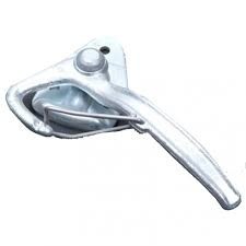 Haaksluiting RECHTS groot met veer (grote bevestigingsplaat)