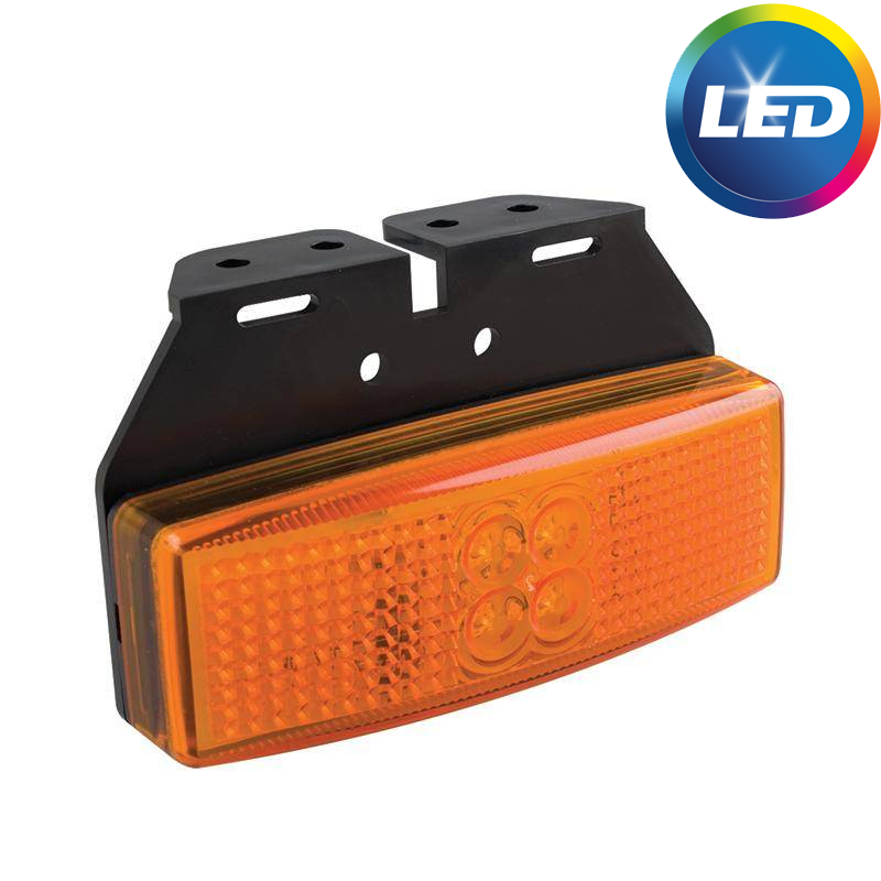 Zijmarkeringslamp - oranje/gele markeringslamp - losse draad aansluiting - LED